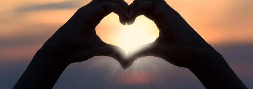 This is an image of heart made with hands in a blog post on Celebrating Love by Haripriya Suraj in her blog When Spirit Meets Science